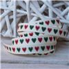 Order Christmas Ribbon - Stitched Hearts